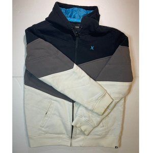 Hurley Men's Kilted-lined  Full Zip Hoodie Jacket Size L